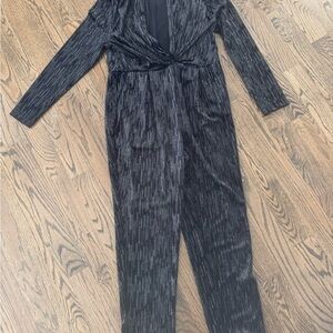 Brand New Gabrielle Union Black Sparkly Jumpsuit XL